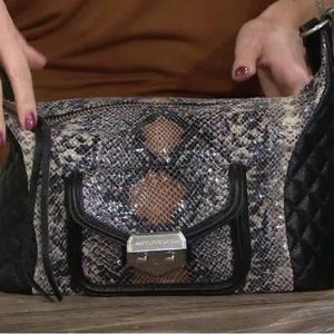 Aimee Kestenberg Black and Gray Crossbody Bag